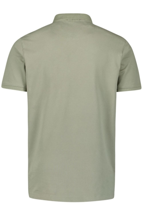 NO-EXCESS polo zip pique garment dyed